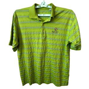 Ben Hogan Amelia Island Plantation Green Striped Men's Polo Golf Shirt Size L